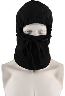 Thermo muts / balaclava 1 gaats zwart heren - ondermuts helm / outdoor muts / bivak