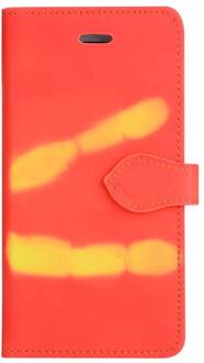 Thermo portemonnee  hoesje iPhone 6 Rood wordt geel bij warmte