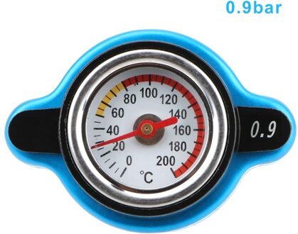 Thermo Radiator Cap Auto Accessoires Tank Cover Vervanging Temperatuurmeter 0.9/1.1/1.3 Bar Druk Balans Functie 0.9 Bar