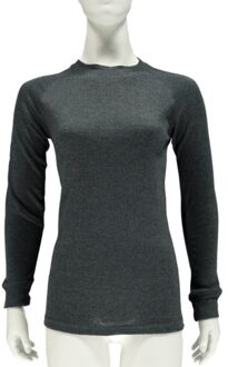 Thermo shirt antraciet lange mouw voor dames L antraciet