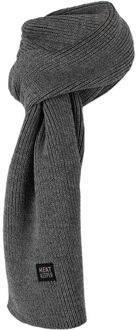 Thermo Sjaal Heren Knitted Grey Grijs - One size