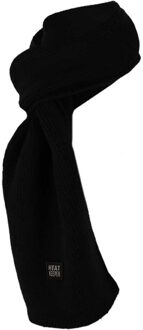 Thermo Sjaal Heren Knitted Zwart - One size