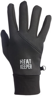 Thermo sport handschoenen met grip -  zwart - XXL