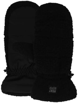 Thermo Wanten Dames Teddy Zwart - One size