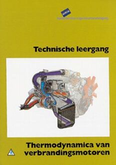 Thermodynamica van verbrandingsmotoren - Boek Th. Dobbelaar (9066749075)