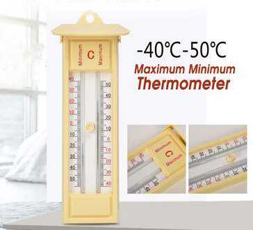 Thermometer -40-50 Maximale Minimum Reset Druk Knop Temperatuur Monitor Hygrometer Tool