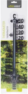 Thermometer H40cm kunststof zwart