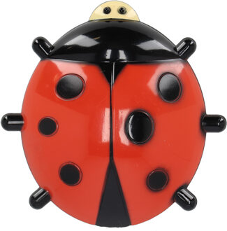 thermometer Lieveheersbeestje - zuignappen - 17 x 4 x 17 cm - Celsius/fahrenheit