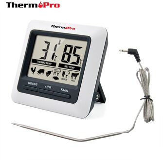 Thermopro TP04 Grote Lcd Digital Kitchen Voedsel Vlees Koken Thermometer Voor Bbq Grill Oven Roker
