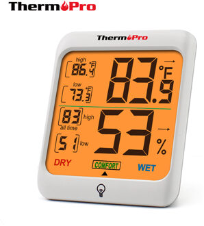 Thermopro TP53 Digitale Indoor Thermometers & Hygrometers Weerstation Kamer Thermometer met Touch Back light