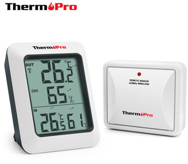 ThermoPro TP60S 60M Draadloze Digitale Hygrometer Indoor Outdoor Thermometer Vochtigheid Monitor Weerstation