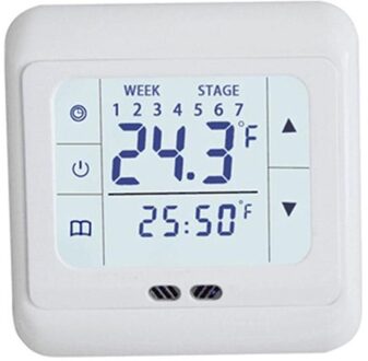 Thermoregulator Touch Screen Verwarming Thermostaat Voor Warme Vloer Elektrische Verwarming Systeem Temperatuur Controller Met Kid Slot