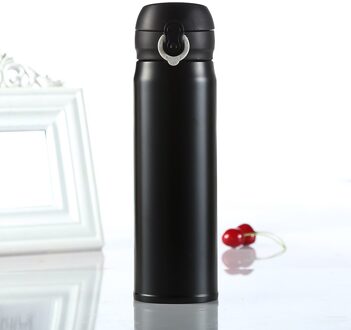 Thermos Beker Roestvrij Staal Thermo Mok Voor Thee Geïsoleerde Thermos Coffee Cup Termal Mok Auto Thermo Kopjes Thermoskan zwart