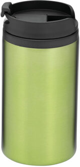 Thermos/warmhoudbeker Koffie To Go - groen - 290 ml - dubbelwandig - Thermosbeker