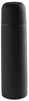 Thermosfles/isoleerkan - RVS - 500 ml - Zwart - isoleerfles - 4cm