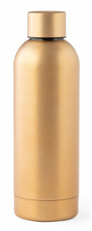 Thermosfles/Isoleerkan - RVS - 800 ml - goudkleurig metallic