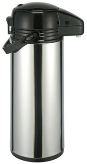 Thermosfles - met pomp - 1,9 liter - RVS - isoleerkan - koffiekan - theekan