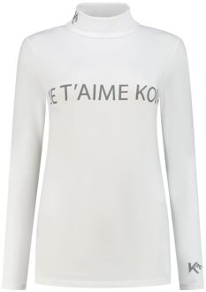 Thermoshirt Dames Je T'aime Kou Wit-M - M