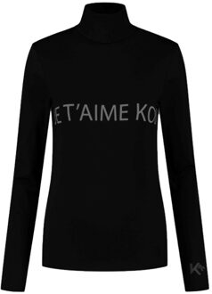 Thermoshirt Dames Je T'aime Kou Zwart-XL - XL