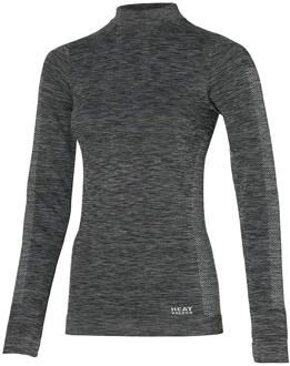 Thermoshirt Lange Mouw Dames Premium Zwart Melange-XL - XL