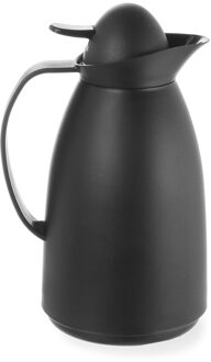 Thermoskan Kunststof Zwart 1 liter