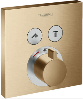 Thermostaat Afbouwdeel ShowerSelect HansGrohe Voor 2 Functies Geborsteld Brons