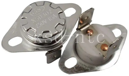 Thermostat KSD301/KSD302 40~300C Ceramics 16A250V 45C 50C 55C 60C 75C 80C 85C 90C 95C degrees Normally Closed open