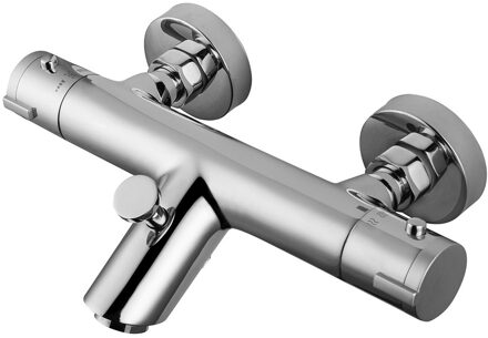 Thermostatische Bad/Douchekraan - Leoni - Chroom Zilverkleurig
