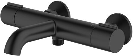 Thermostatische Badkraan Irminio - Zwart Mat - 15 Cm