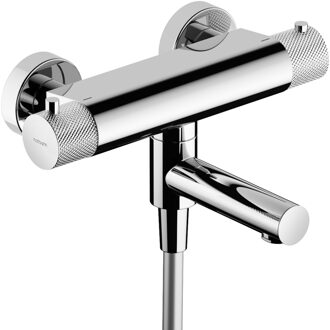 Thermostatische Badmengkraan Hotbath Cobber X Met Wegdraaibare Uitloop Chroom