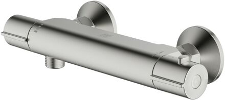 Thermostatische Douchekraan Cato - Geborsteld Staal - 15 Cm