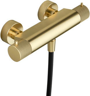 Thermostatische Douchemengkraan Hotbath Cobber X Geborsteld Messing PVD