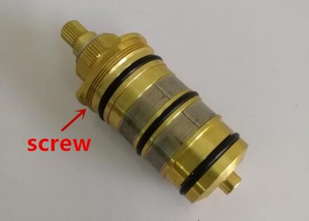 Thermostatische klepspoel koperen kraan cartridge badmengkraan douche mengkraan Pas de mengwatertemperatuur AF012 aan