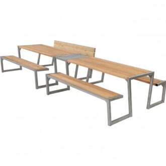 ThermoWood® Picknicktafel Zigma 12 Personen Black
