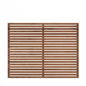 ThermoWood® Tuinscherm Tokyo 180 x 140 CM Black