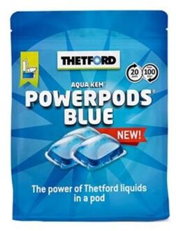 Thetford Powerpods Blue - Reduceert Gasvorming - Maskeert Nare Geurtjes
