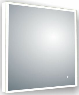 Thetis Spiegel 80 X 80 Cm. Met Led Verlichting Rondom Chroom-chroom