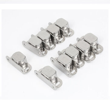 Thgs 10 Stuks Silver Metal Enkele Magneet Slot Voor Kast Deur Kast
