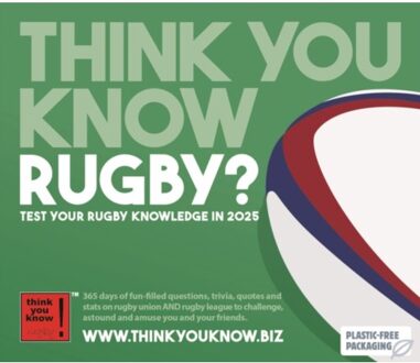Think You Know Rugby Box Calendar 2025 - Know, Think You