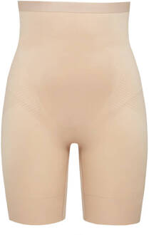 Thinstincts 2.0 High Waisted Mid Thigh Short - Beige - Maat L