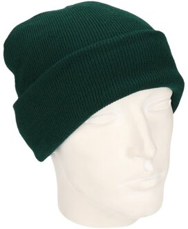 Thinsulate basics wintermuts voor volwassenen - donkergroen - Acryl - One size