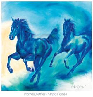 Thomas Aeffner - Magic Horses Kunstdruk 70x70cm