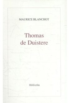 Thomas de Duistere - Boek Maurice Blanchot (9071044122)