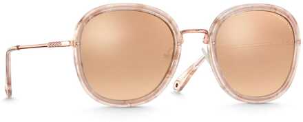 Thomas Sabo Dames Thomas Sabo Mia Vierkante Gespiegelde Zonnebril in Roze - One Size