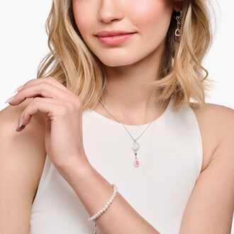 Thomas Sabo Drop Charm Pendant voor heren in Zilver - maat