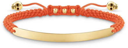 Thomas Sabo Oranje Goud Armband Nylon 925 Zilver Thomas Sabo , Multicolor , Dames - ONE Size