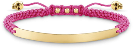 Thomas Sabo Roze/Gouden Armband met Nylon Accenten Thomas Sabo , Multicolor , Dames - ONE Size