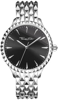 Thomas Sabo Thomas Sabo, Dames Analoog horloge 'Rebel at Heart', zwart / zilver - One Size