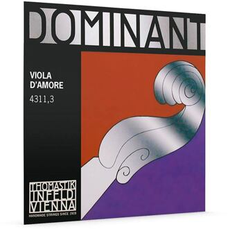 Thomastik Infeld TH-4311-3 snaar voor viola d'amore F#3 snaar voor viola d'amore F#3, aluminum flat wound, perlon core