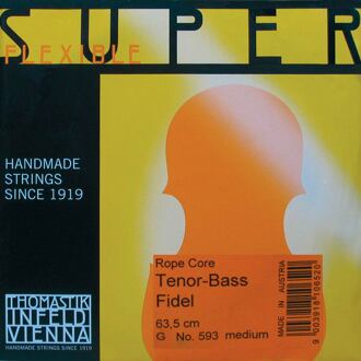 Thomastik Infeld TH-593 G-3 naar voor tenor- / basvedel (fiddle) G-3 naar voor tenor- / basvedel (fiddle), 63,5cm (vibr) rope core, chrome